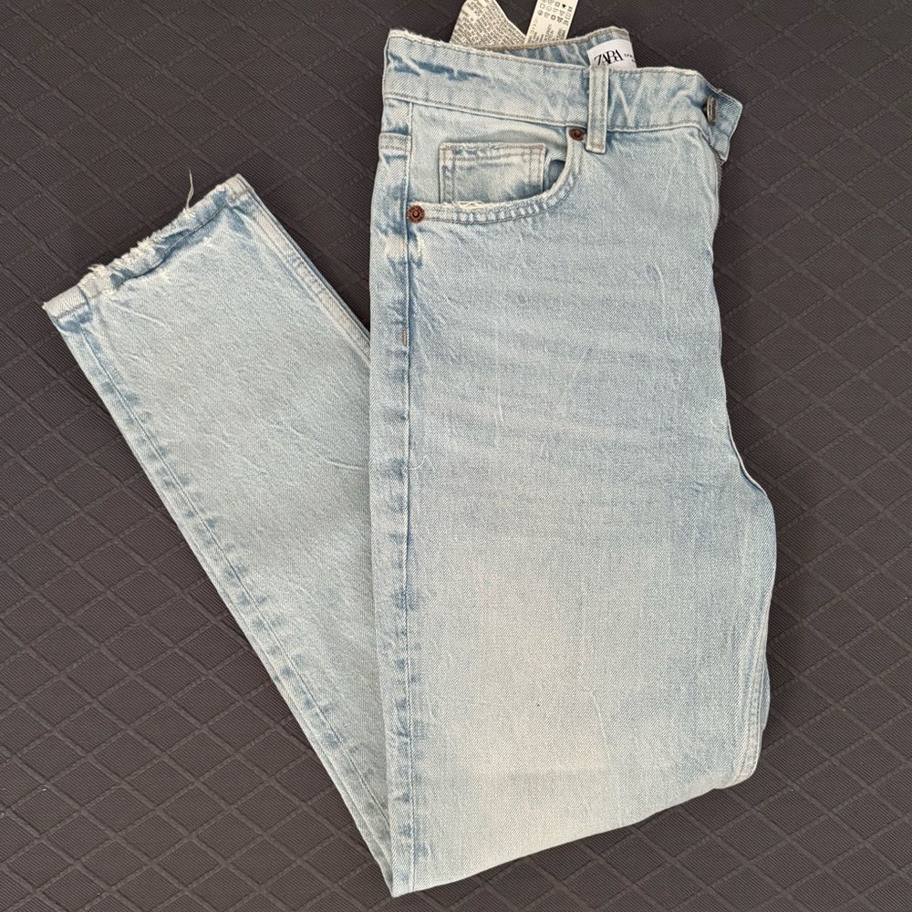 Zara Women’s Light Blue Straight Jeans, Women’s 4 - Picture 3 of 4